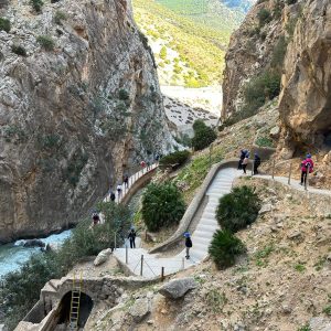 Uitzicht Caminito del Rey wandeling Spanje