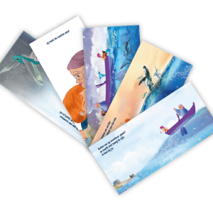 Kaartenset Met oma over de oceaan (5 stuks)