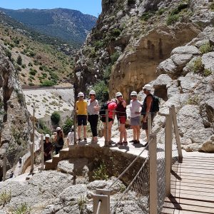 Caminito del Rey met rugzak