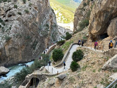 Uitzicht Caminito del Rey wandeling Spanje