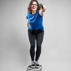 Kim Verweij Tekstival on stage